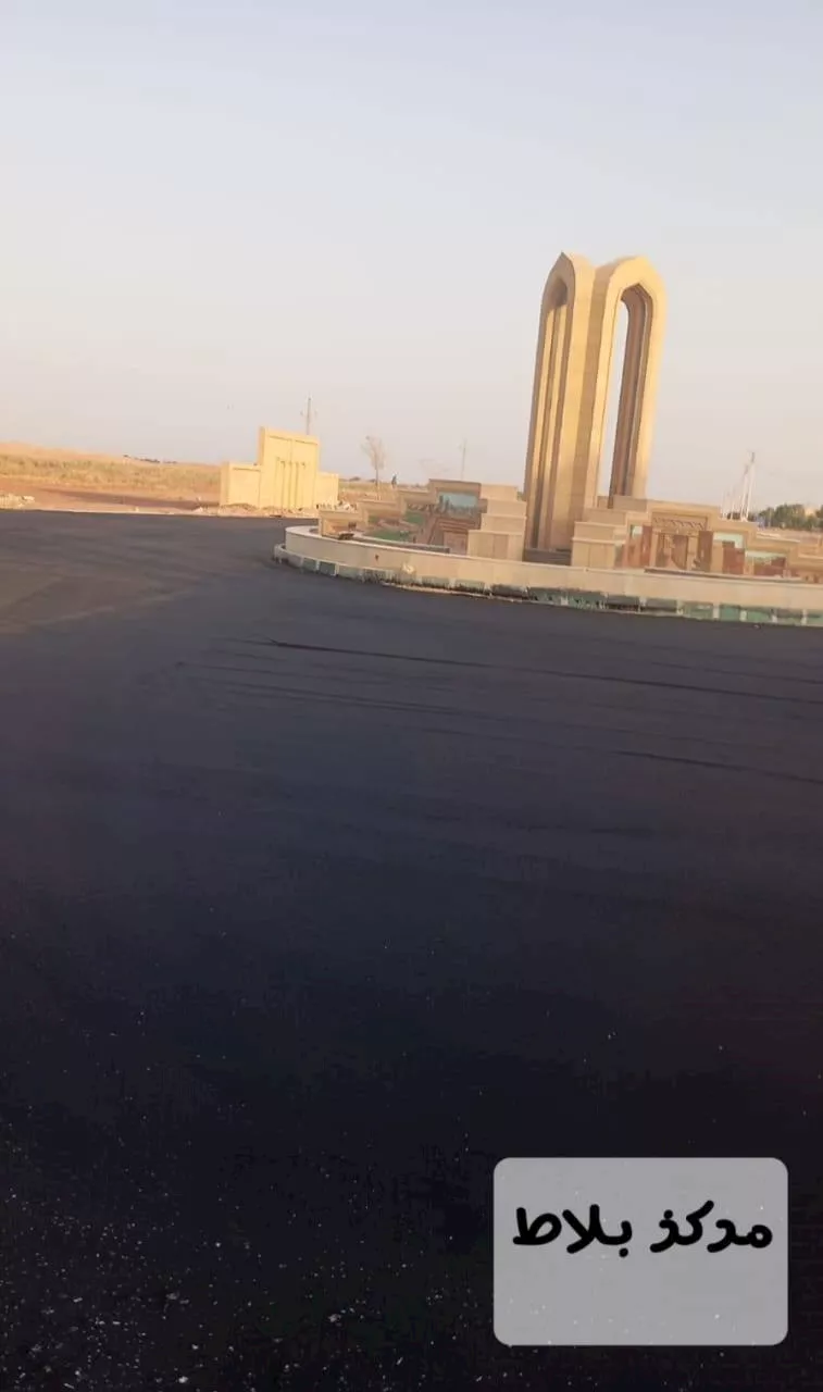 تطوير الطرق بمركز بلاط