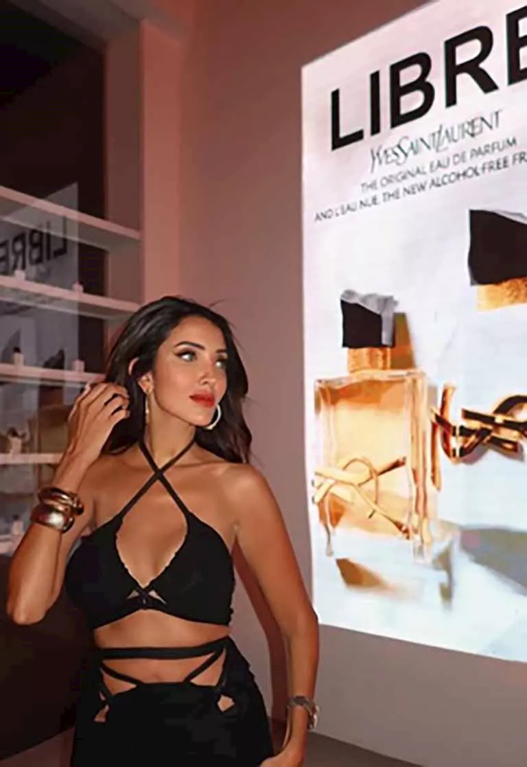 ندى الأشموني بإطلالة جريئة