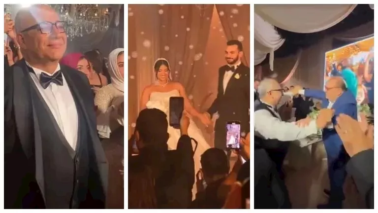 وصلة رقص بين صلاح عبدالله وبيومي فؤاد في حفل زفاف نجل الأخير_10