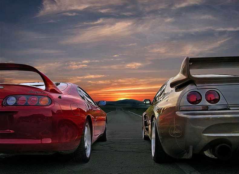 nissan gtr vs supra                                                                                                                                   