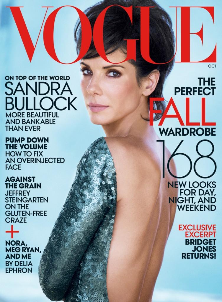 ساندرا بولوك إحتلت غلاف مجلة Vogue- أكتوبر 2013                                                                                                       