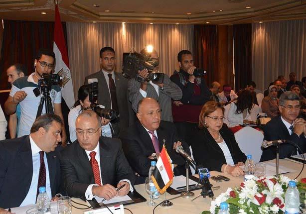 جانب من لجنة المتابعة المصرية الجزائرية                                                                                                               