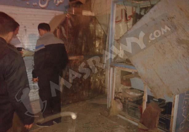 قوات الأمن تمشط محيط مصنع الثلج عقب انفجار عبوة ناسفة                                                                                                 