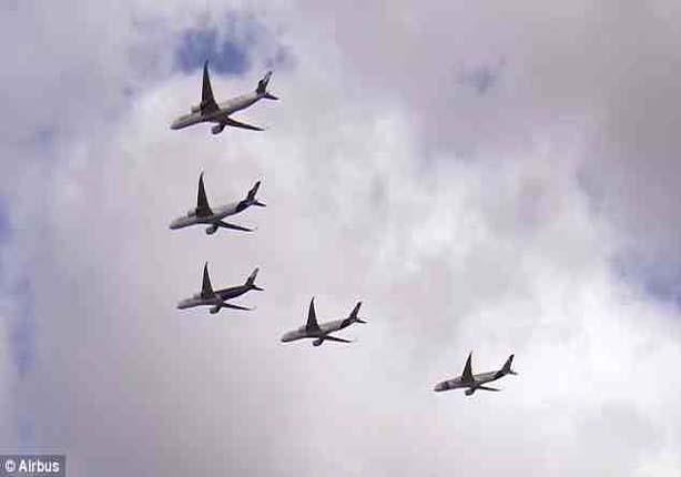 5 طائرات إيرباص تقوم بعرض جوي مذهل                                                                                                                    