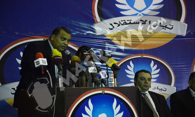 بالصور- الفضالي في مؤتمر لغزة: ''الحاقدين يحاولون عرقلة المبادرة المصرية ''