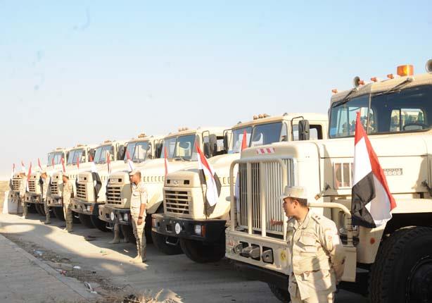 القوات المسلحة تدفع بأكبر قافلة تنموية متكاملة بشمال سيناء (1)                                                                                                                                          