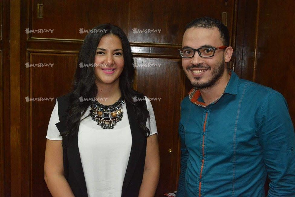 الفنانة دنيا سمير غانم اثناء حوارها مع محرر مصراوي                                                                                                                                                      