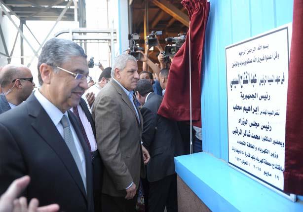 المهندس إبراهيم محلب يفتتح محطة توليد كهرباء بنها                                                                                                                                                       