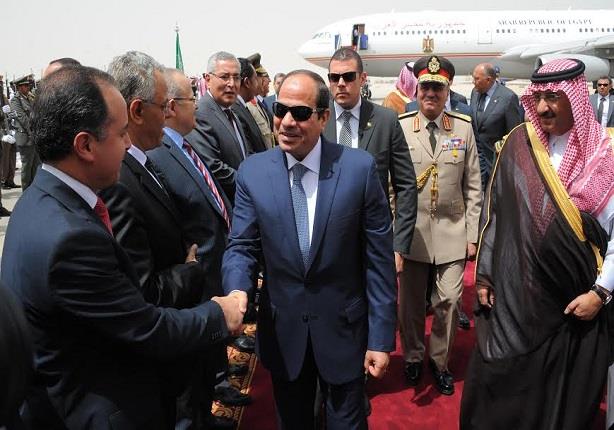 الرئيس السيسي يصل الى الرياض                                                                                                                                                                            