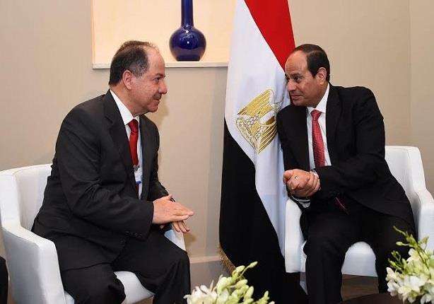 الرئيس عبد الفتاح السيسي مع مسئولين عراقيين (1)                                                                                                                                                         