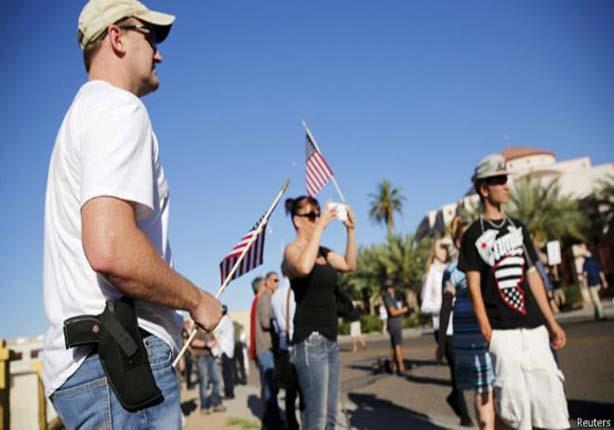 مظاهرة مسلحة مناوئة للإسلام في فينكس بولاية اريزونا (1)                                                                                                                                                 