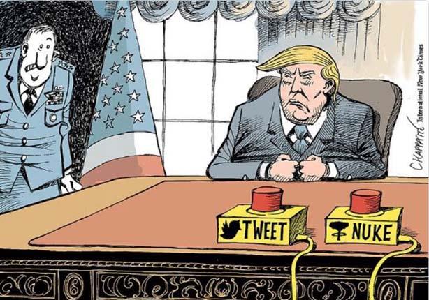 كاريكاتير سخرية من ترامب (1)                                                                                                                                                                            