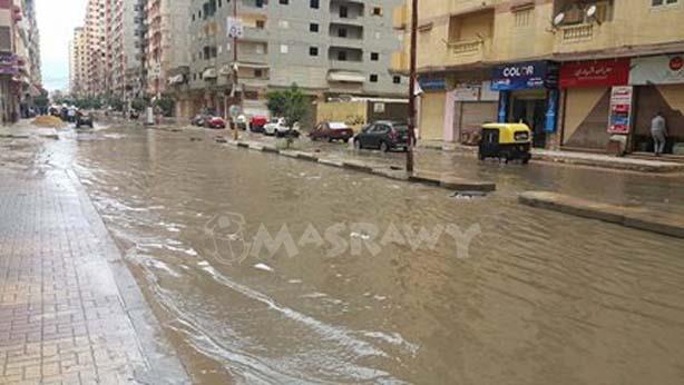 سيارة لسحب مياه الأمطار بالإسكندرية                                                                                                                                                                     