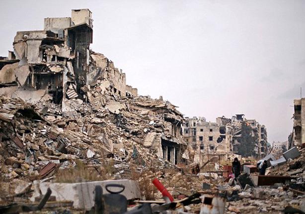 الدمار في حلب                                                                                                                                                                                           