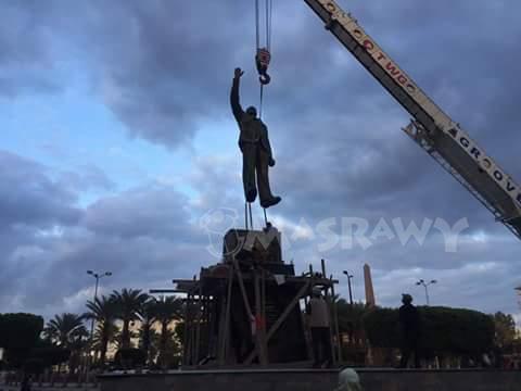 وضع تمثال لـ عبد الناصر أمام ميدان محكمة بورسعيد الابتدائية (1)                                                                                                                                         