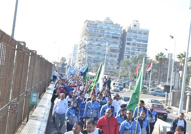 سليمان وهدان بمارثون للمشي نظمه حزب مستقبل وطن (8)                                                                                                                                                      