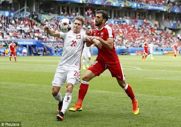 مباراة سويسرا وبولندا بدور الـ16 في اليورو                                                                                                                                                              