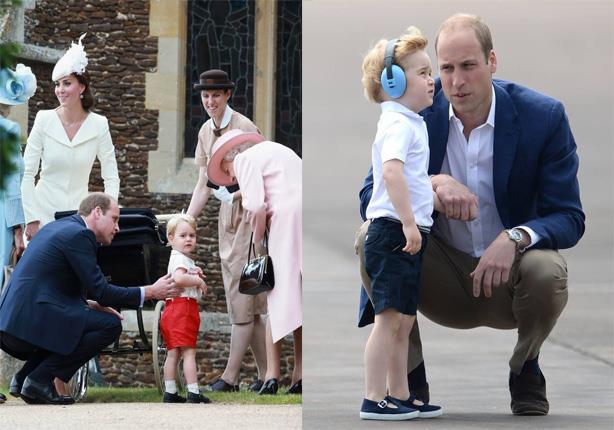 الأمير ويليام وابنه الأمير جورج                                                                                                                                                                         