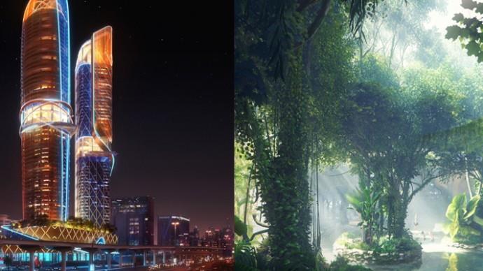 دبي تنشأ أول فندق بداخله غابة استوائية مطيرة في العالم                                                                                                                                                  