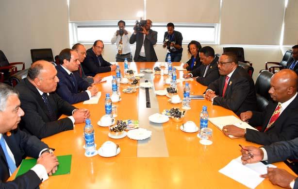 الرئيس السيسي وديسالين رئيس وزراء جمهورية إثيوبيا  (1)                                                                                                                                                  