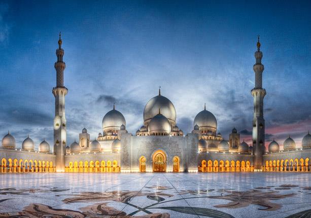 مسجد الشيخ زايد خامس أكبر مساجد العالم وزينة أبوظبى (1)                                                                                                                                                 