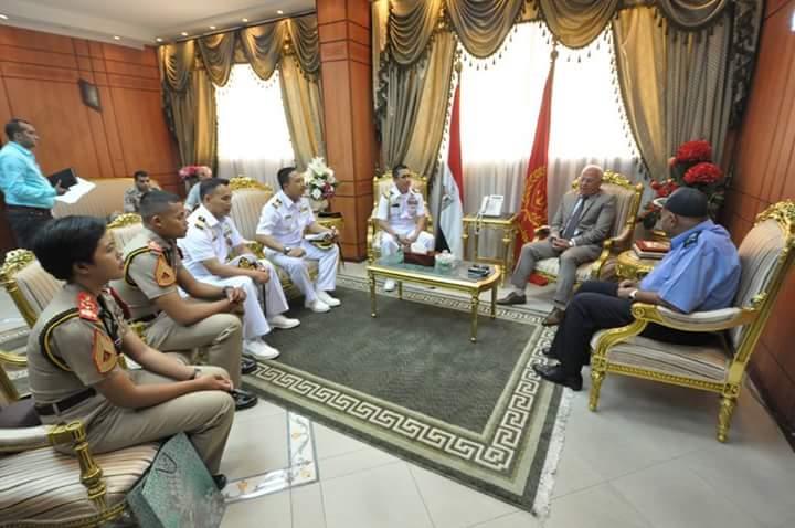 محافظ بورسعيد يستقبل وفد الكلية البحرية بإندونسيا (1)                                                                                                                                                   