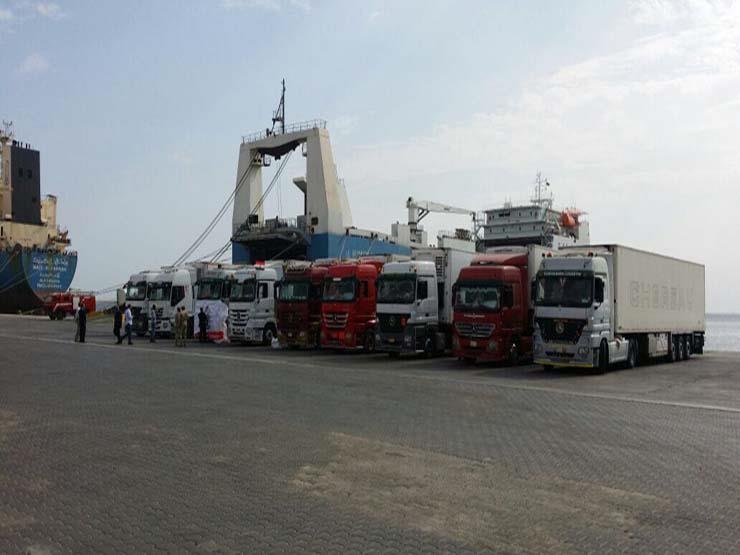 ميناء سفاجا يستقبل لحوم منحة من السعودية (1)                                                                                                                                                            