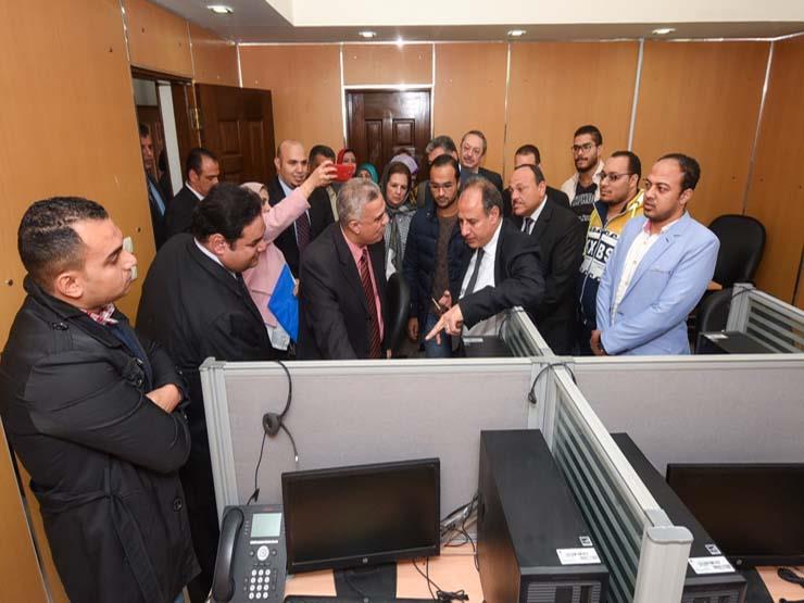افتتاح محافظ الإسكندرية مستشفى الحميات (1)