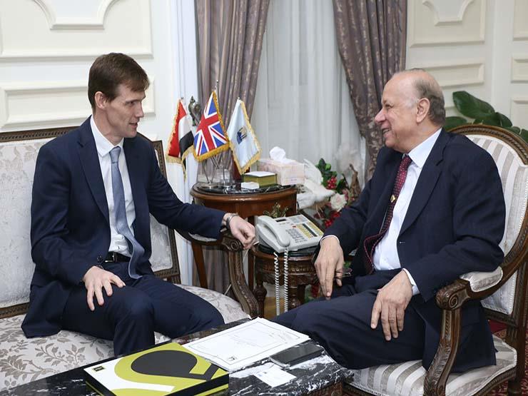 محافظ القاهرة يستقبل السفير البريطاني (1)                                                                                                                                                               