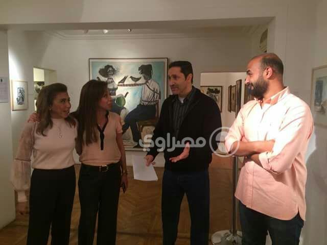 علاء مبارك يحضر معرضاً لمحسن شعلان (1)                                                                                                                                                                  
