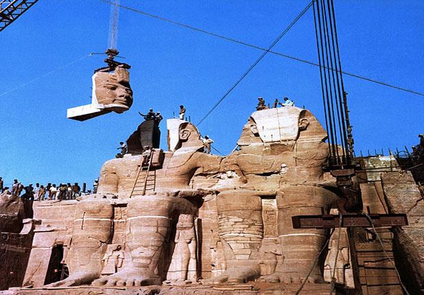 نقل تمثال رمسيس الثاني عام 1964                                                                                                                                                                         