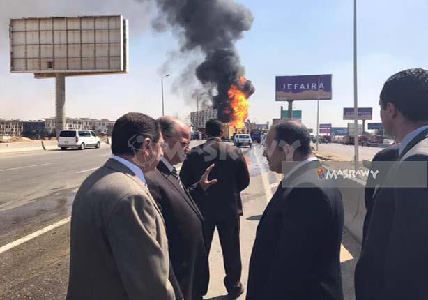  وزير الداخلية يتفقد موقع انفجار خط الغاز بالتجمع الخامس (1)                                                                                                                                            