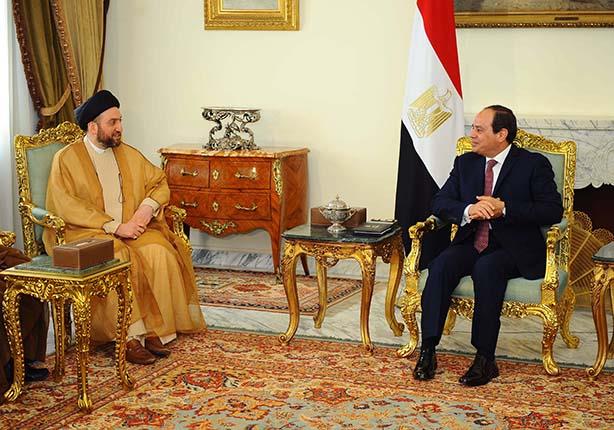 السيسي يلتقي عمار الحكيم رئيس التحالف الوطني العراقي (1)                                                                                                                                                