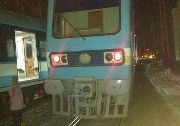 صدام قطارين في طره وراء ارتباك حركة مترو حلوان (1)                                                                                                                                                      