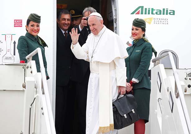 البابا يصل للقاهرة- رويترز                                                                                                                                                                              