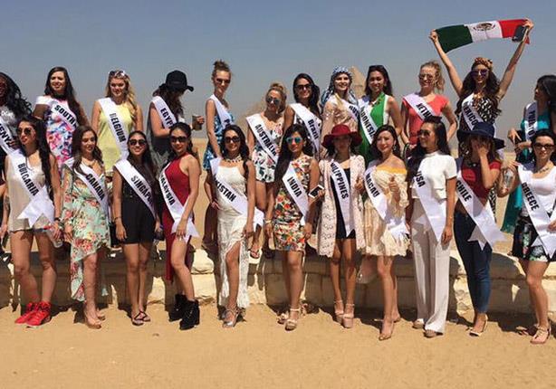 جولة ملكات جمال البيئة في منطقة الاهرامات                                                                                                                                                               