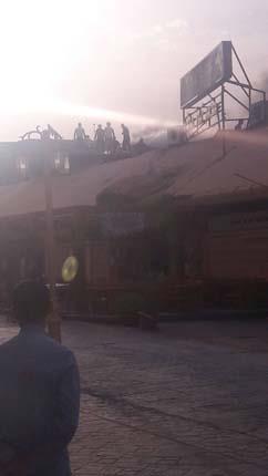 حريق اندلع بمخزن بازار في شرم الشيخ                                                                                                                                                                     