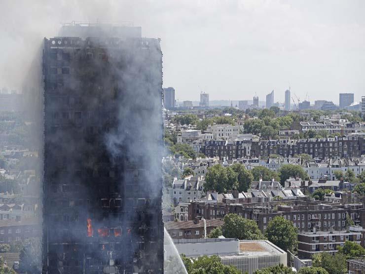 حريق بأحد الأبراج السكنية في لندن (1)                                                                                                                                                                   