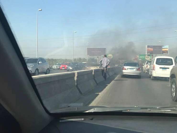 حريق بسيارة بالقرب من نفق فودافون                                                                                                                                                                       
