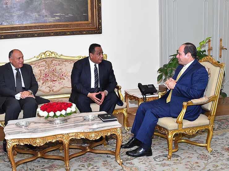 السيسي يستقبل وزير خارجية السودان                                                                                                                                                                       