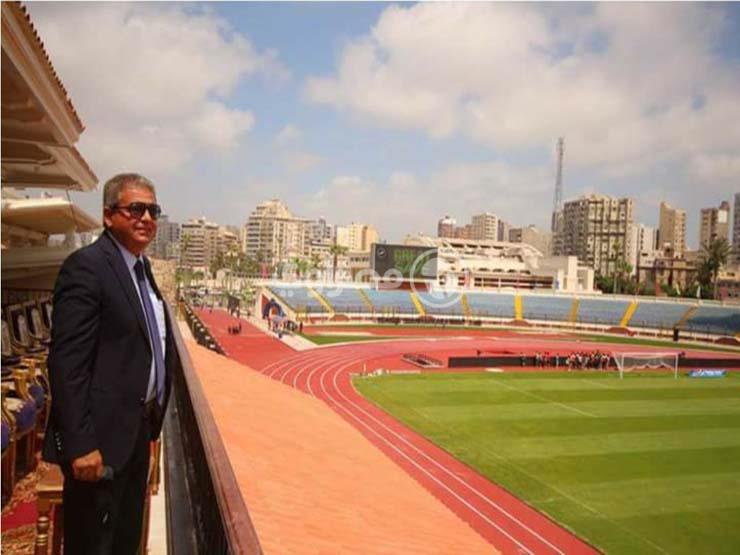 وزير الرياضة يتفقد استاد الإسكندرية (1)                                                                                                                                                                 