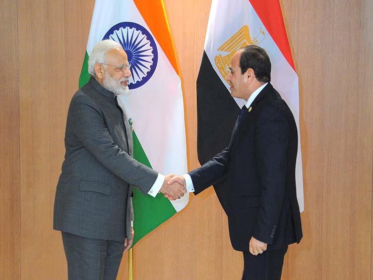 الرئيس السيسي مع رئيس الوزراء الهندي (1)                                                                                                                                                                