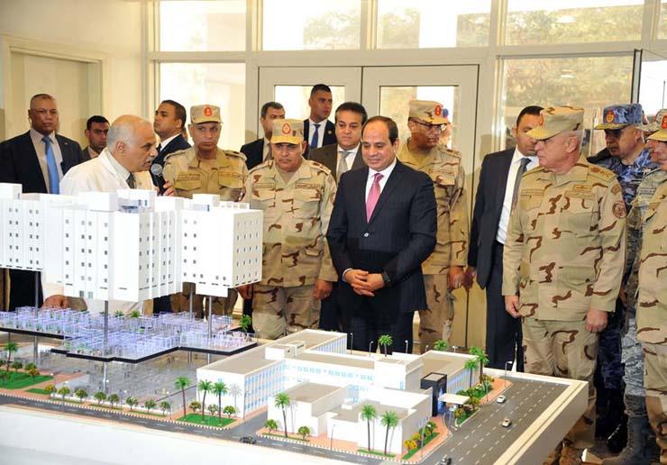 تفاصيل زيارة السيسي لمستشفى المعادي العسكري (1)                                                                                                                                                         