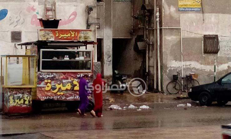 رياح شديدة مصحوبة بالأمطار الغزيرة في بورسعيد (1)                                                                                                                                                       