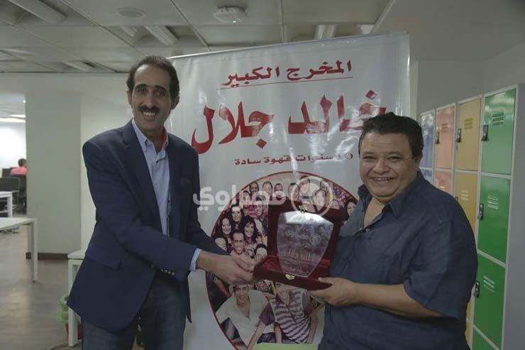 الكاتب الصحفي مجدي الجلاد والمخرج خالد جلال                                                                                                                                                             