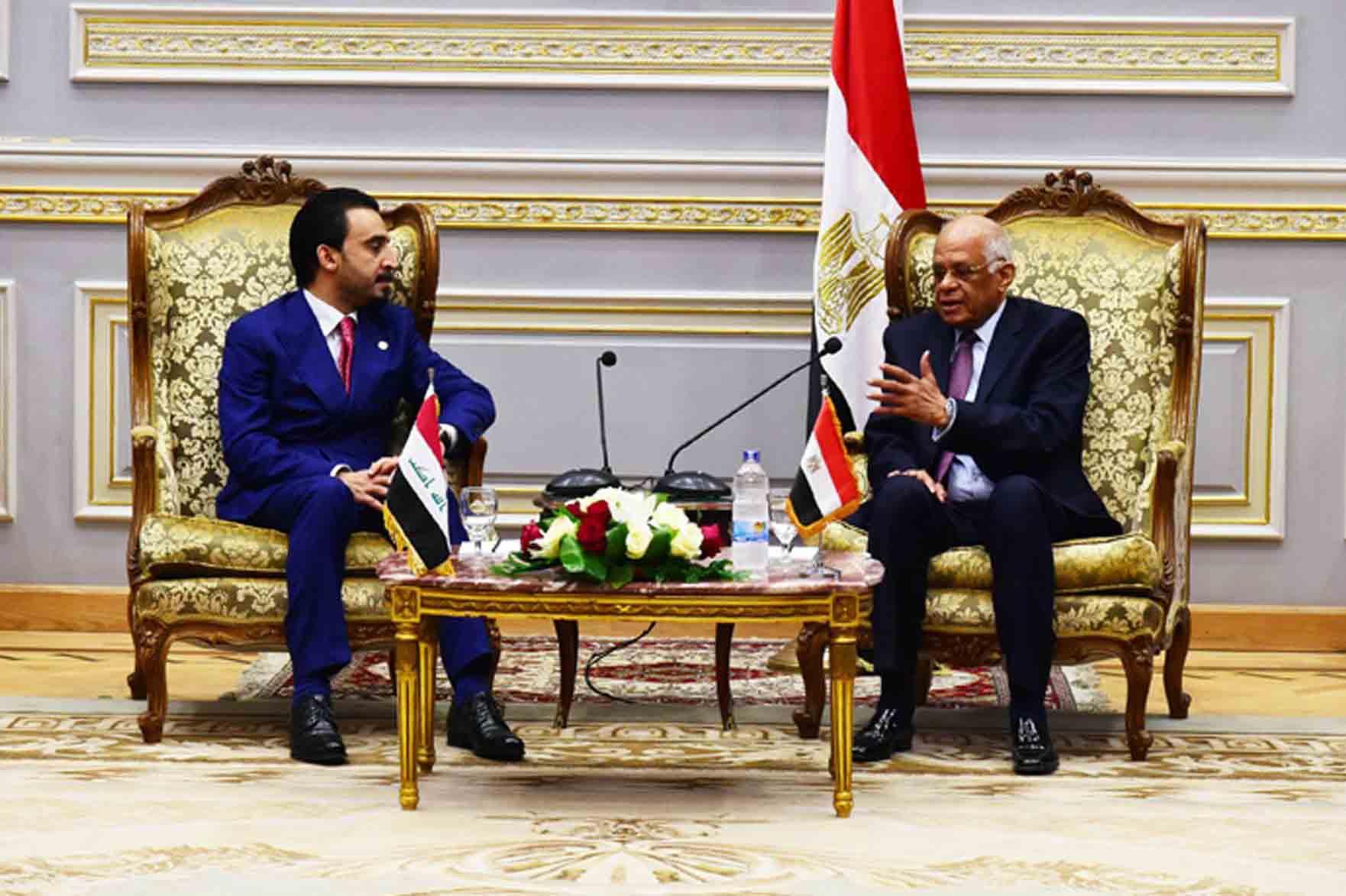 لقاء عبدالعال ورئيس البرلمان العراقي                                                                                                                                                                    