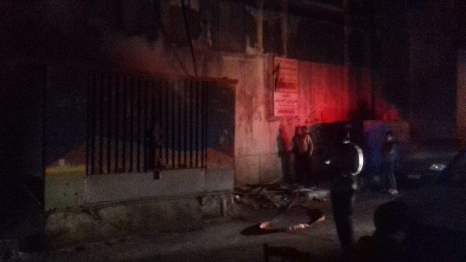 حريق بكشك كهرباء وسط الإسكندرية (1)