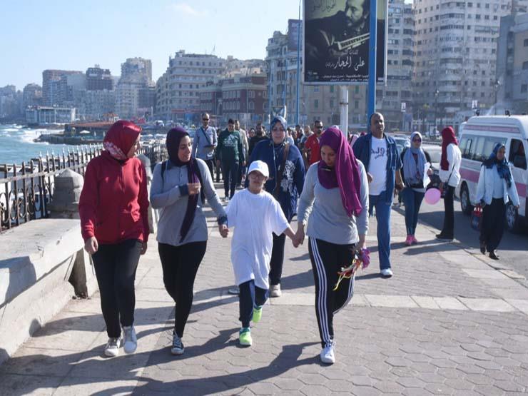 اطفال تشارك في مارثون ذوي الاحتياجات الخاة بالإسكندرية                                                                                                                                                  