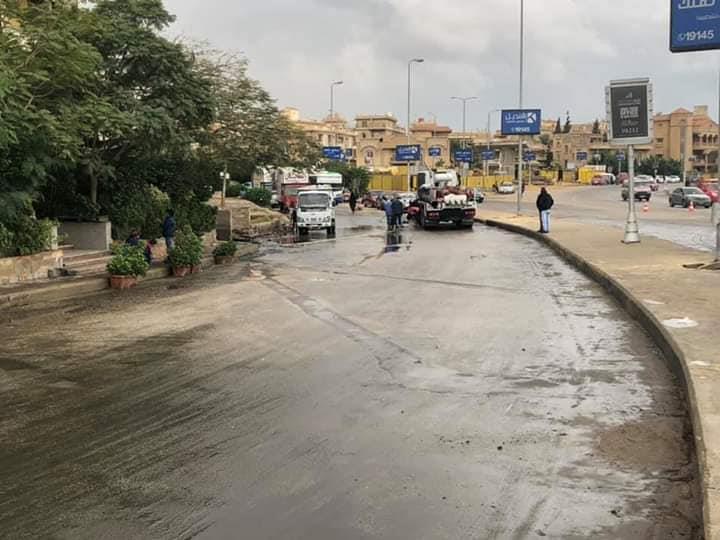 شوارع القاهرة الجديدة خاليه من مياه الأمطار  (13)                                                                                                                                                       