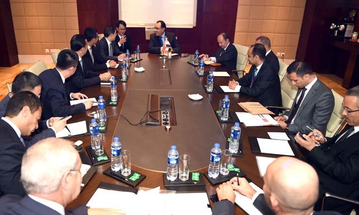 اجتماع مدبولي و رئيس مجلس إدارة شركة CSCEC الصينية (1)